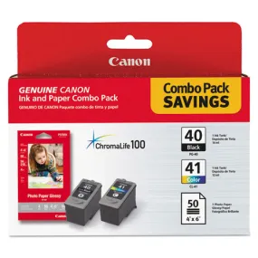 0615b009 (pg-40; Cl-41) Chromalife100  Ink-paper Combo, Black-tri-color