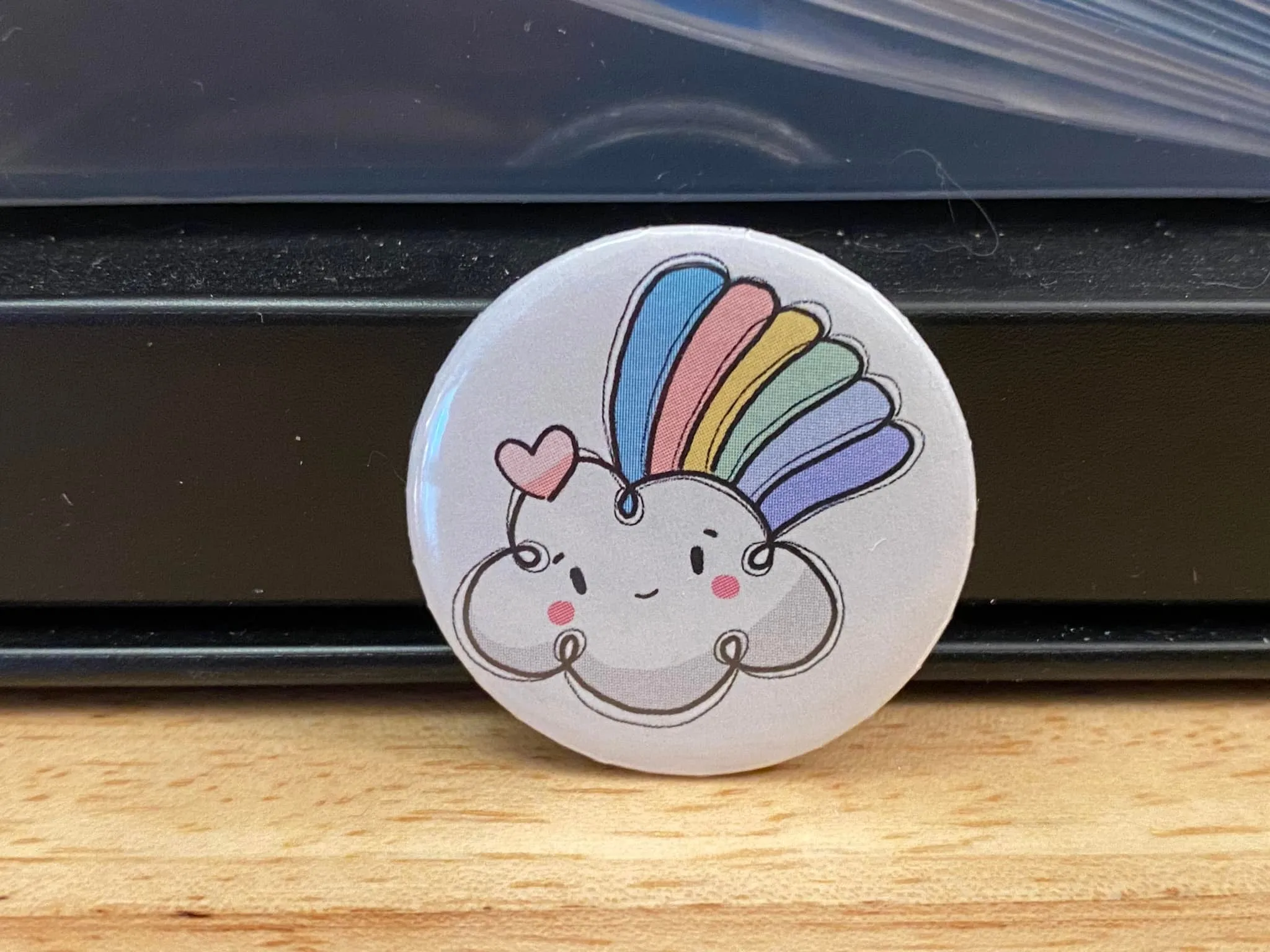 1.25" or 2.25" Happy Cloud Rainbow