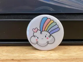 1.25" or 2.25" Happy Cloud Rainbow