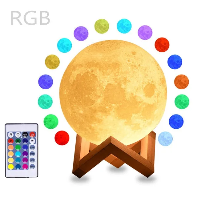 3D print Rambery moon lamp