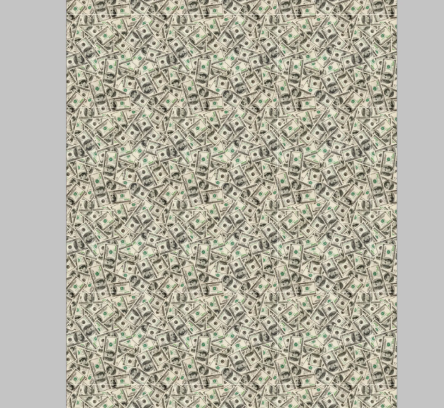4 foot roll: Printed Vinyl & HTV Cash Money Pattern