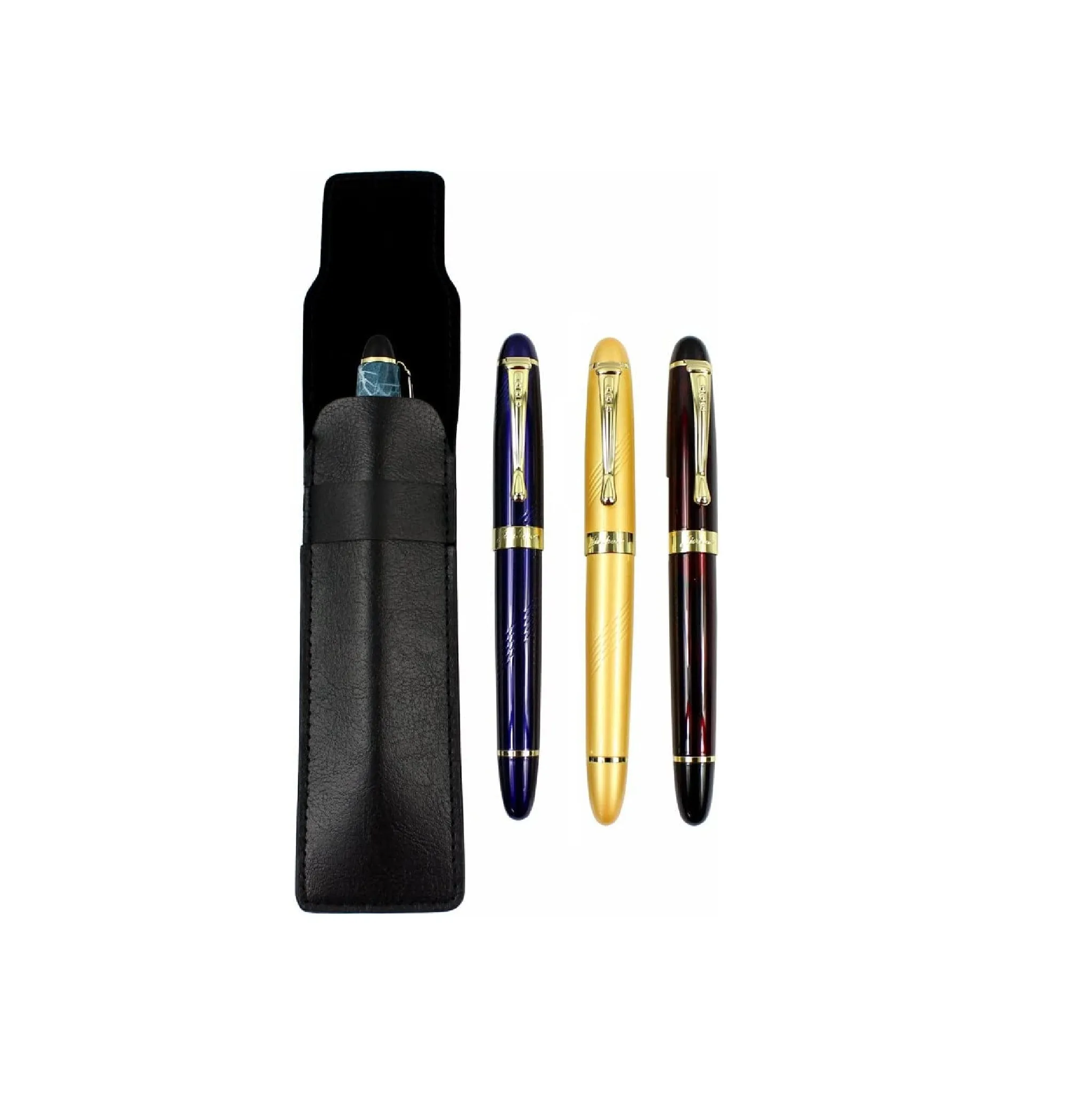 4 PCS in Set Gullor 450 Fountain Pen in 4 Colors (Elegant Colors) with Pen Pouch