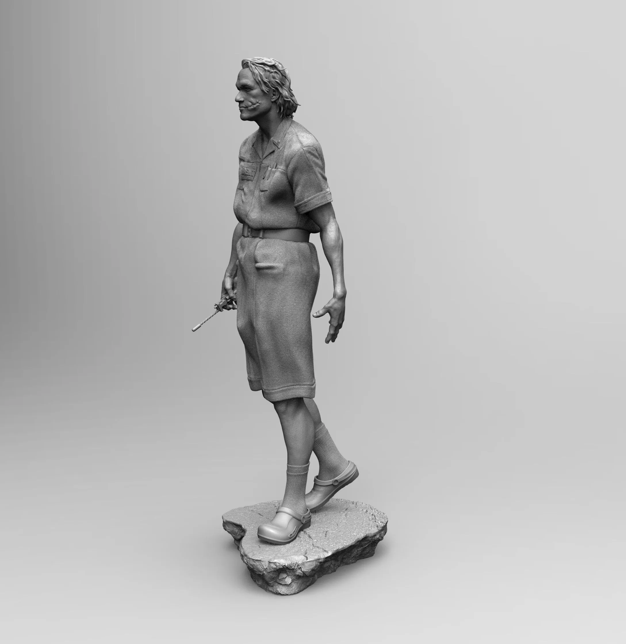 A002 - Comic character design statue, The Joker nurse version statue , STL 3D Model Design Print download files