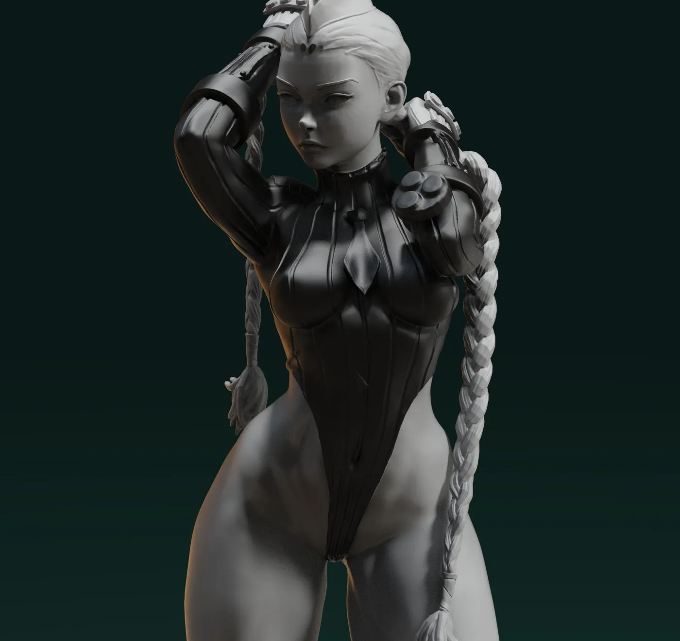 A013 - Games Character design, The Street fighter Cammy White 03 Pulling hair Version , STL 3D Model Design Print