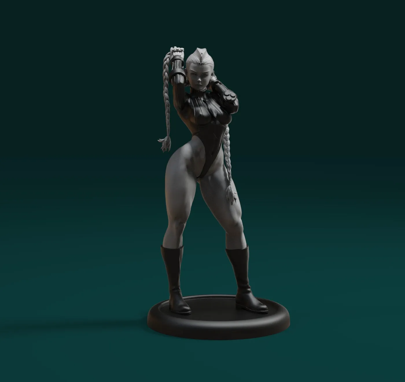 A013 - Games Character design, The Street fighter Cammy White 03 Pulling hair Version , STL 3D Model Design Print