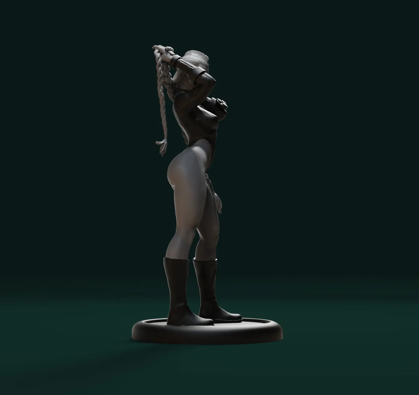 A013 - Games Character design, The Street fighter Cammy White 03 Pulling hair Version , STL 3D Model Design Print