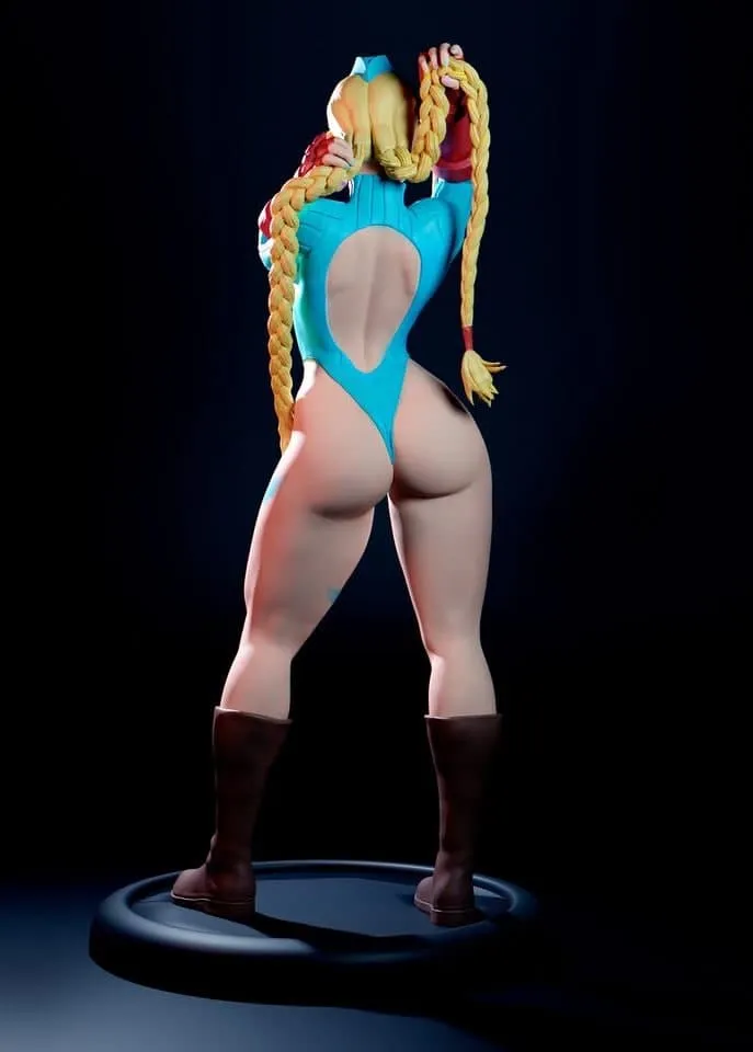 A013 - Games Character design, The Street fighter Cammy White 03 Pulling hair Version , STL 3D Model Design Print