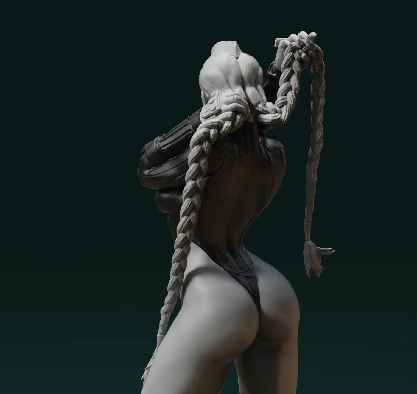 A013 - Games Character design, The Street fighter Cammy White 03 Pulling hair Version , STL 3D Model Design Print