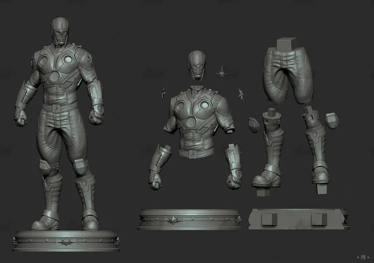 A015 - Comic Character, Nova Marvel super heroes, 3D STL Model design print download files