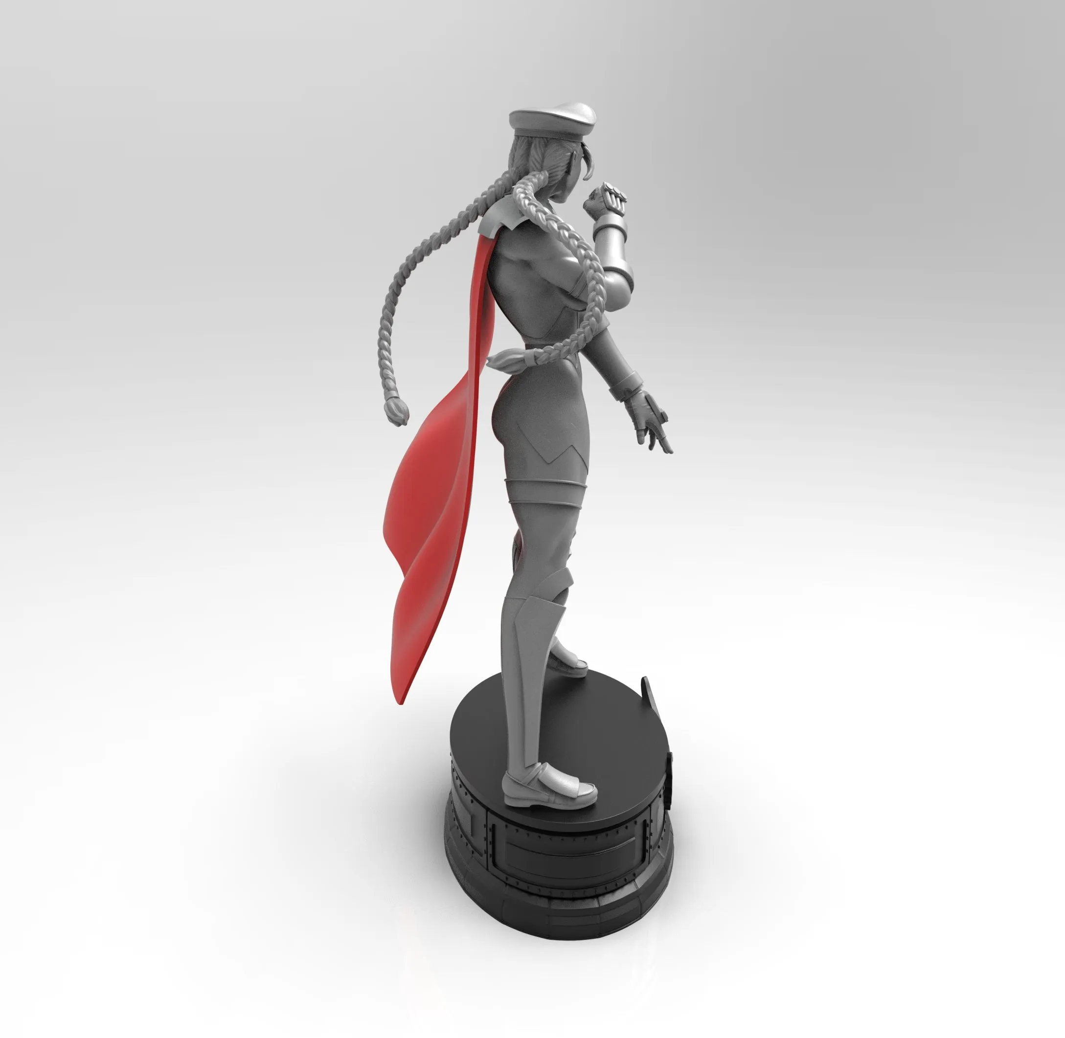 A017 - Games Character design, The sexy Cammy White 05 , Street fighter STL 3D model design print download files