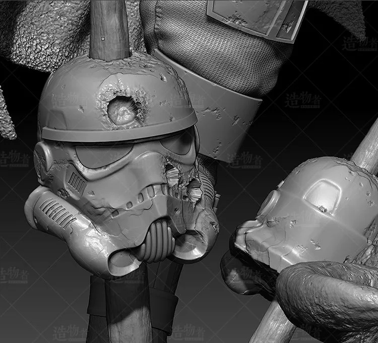 A088 - Movie character design, Starwars Mandalorian 2 , STL 3D Model design print download file