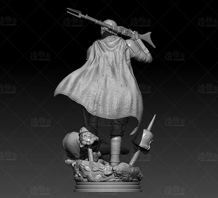 A088 - Movie character design, Starwars Mandalorian 2 , STL 3D Model design print download file