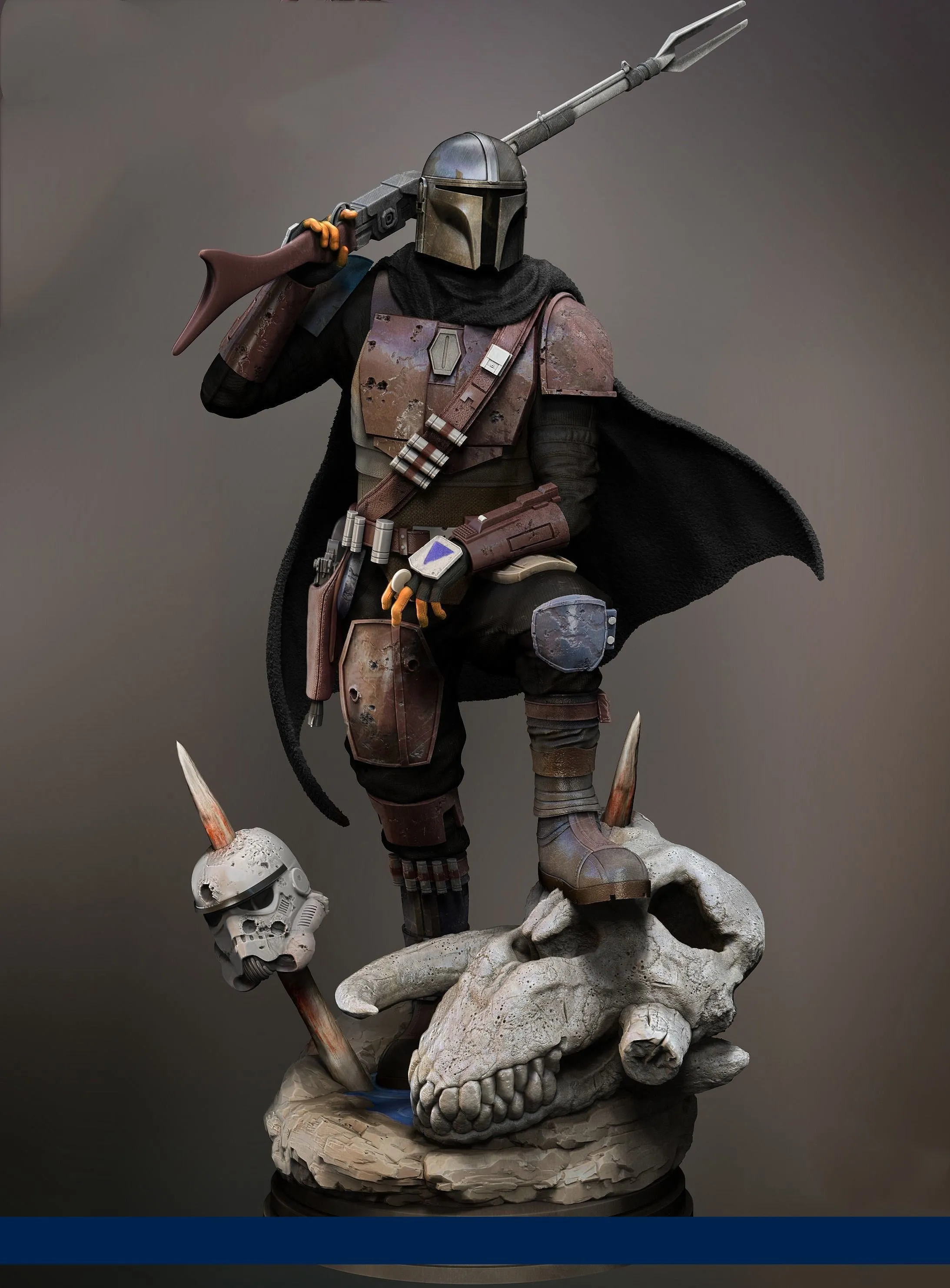 A088 - Movie character design, Starwars Mandalorian 2 , STL 3D Model design print download file