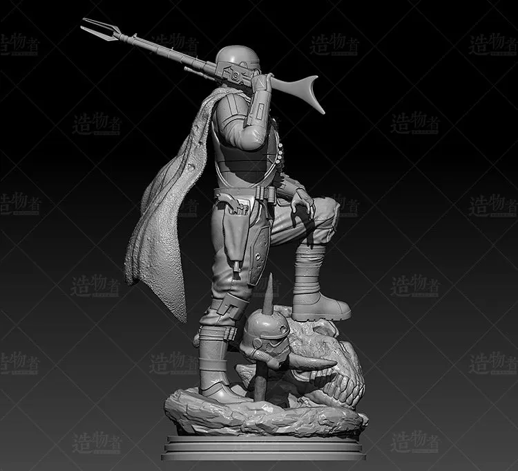 A088 - Movie character design, Starwars Mandalorian 2 , STL 3D Model design print download file