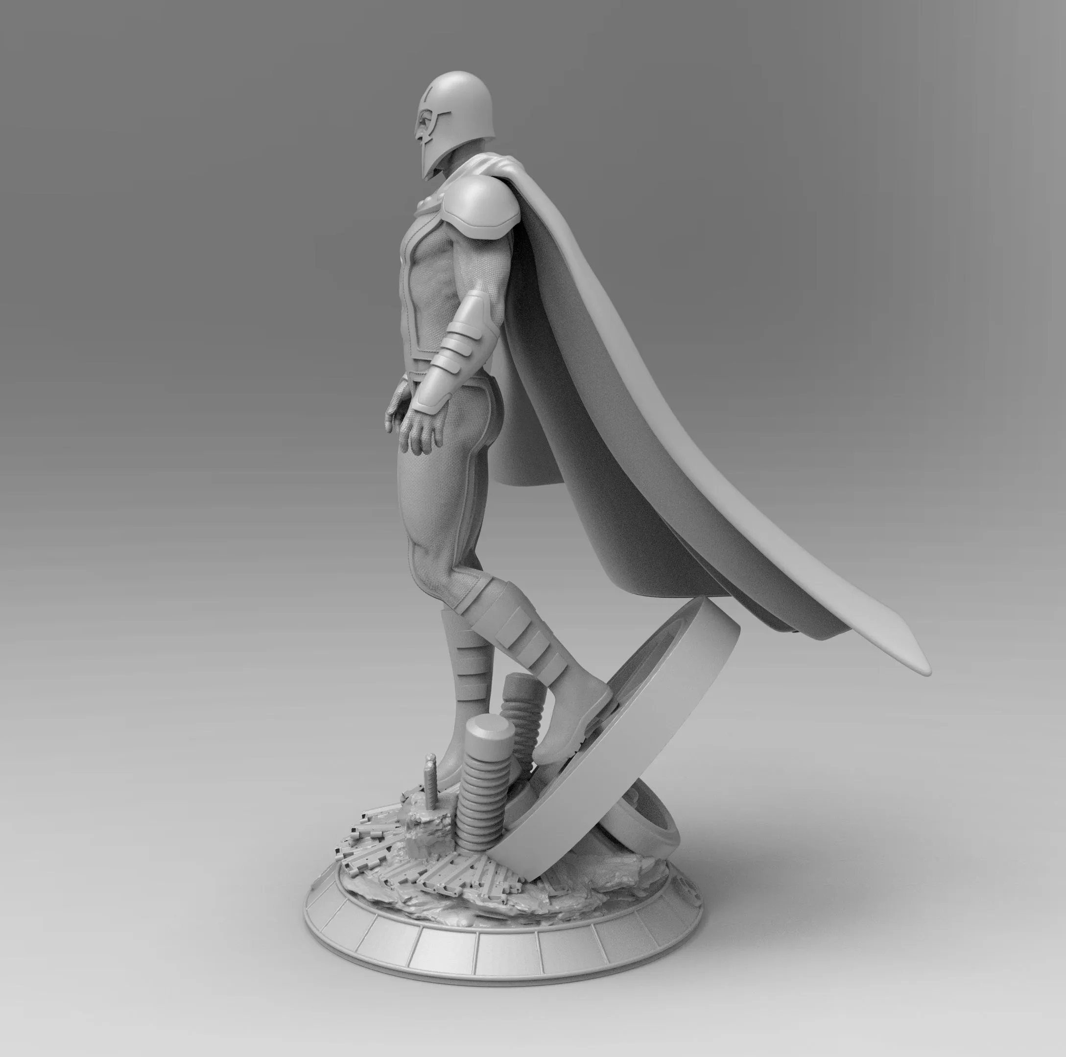 A102 - Comic character design, The Magneto standing position, marvel character design, STL 3D model design print files