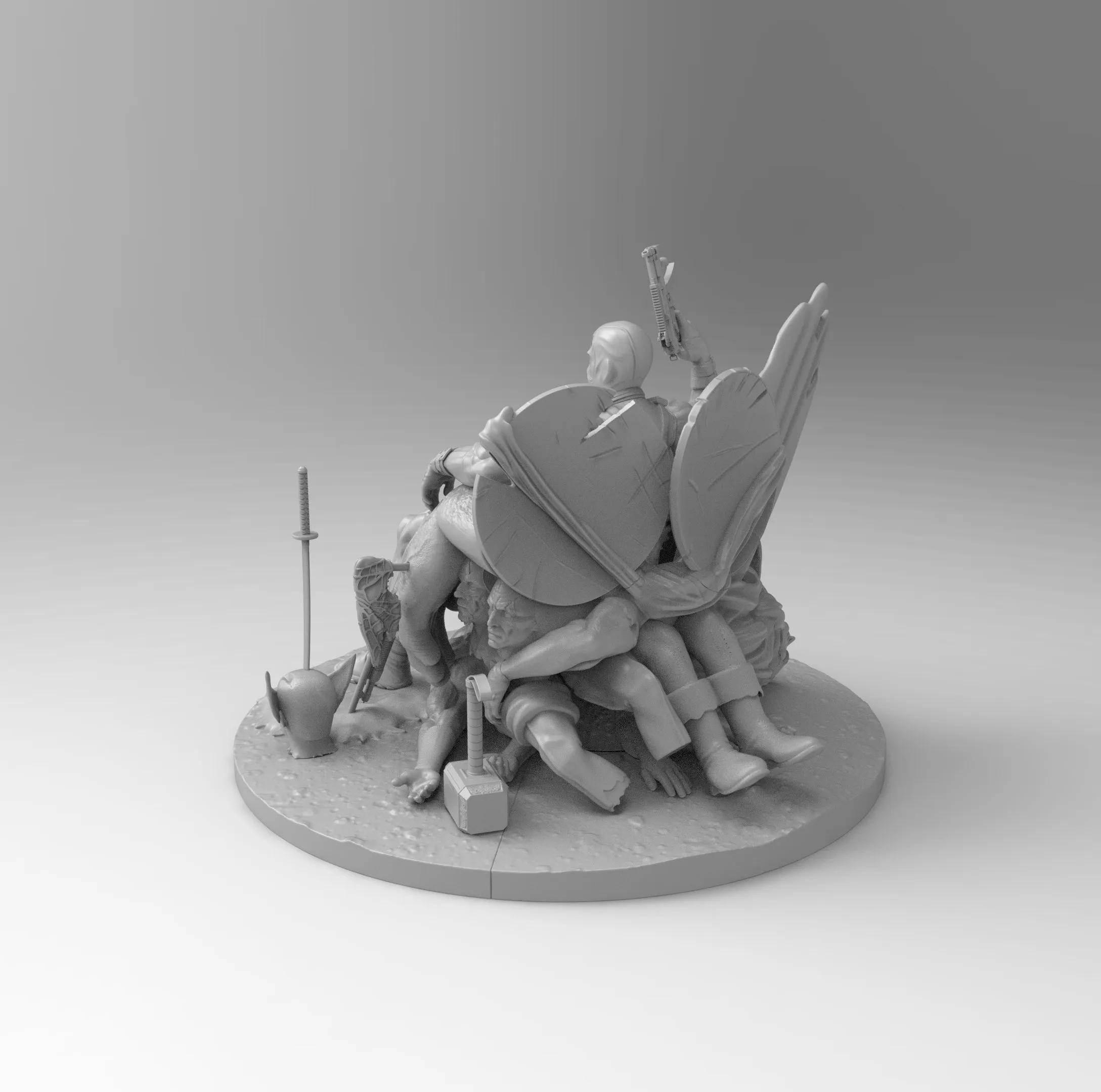 A104 - Comic character design, The Killer Deadpool , Marvel Characters STL model design download files