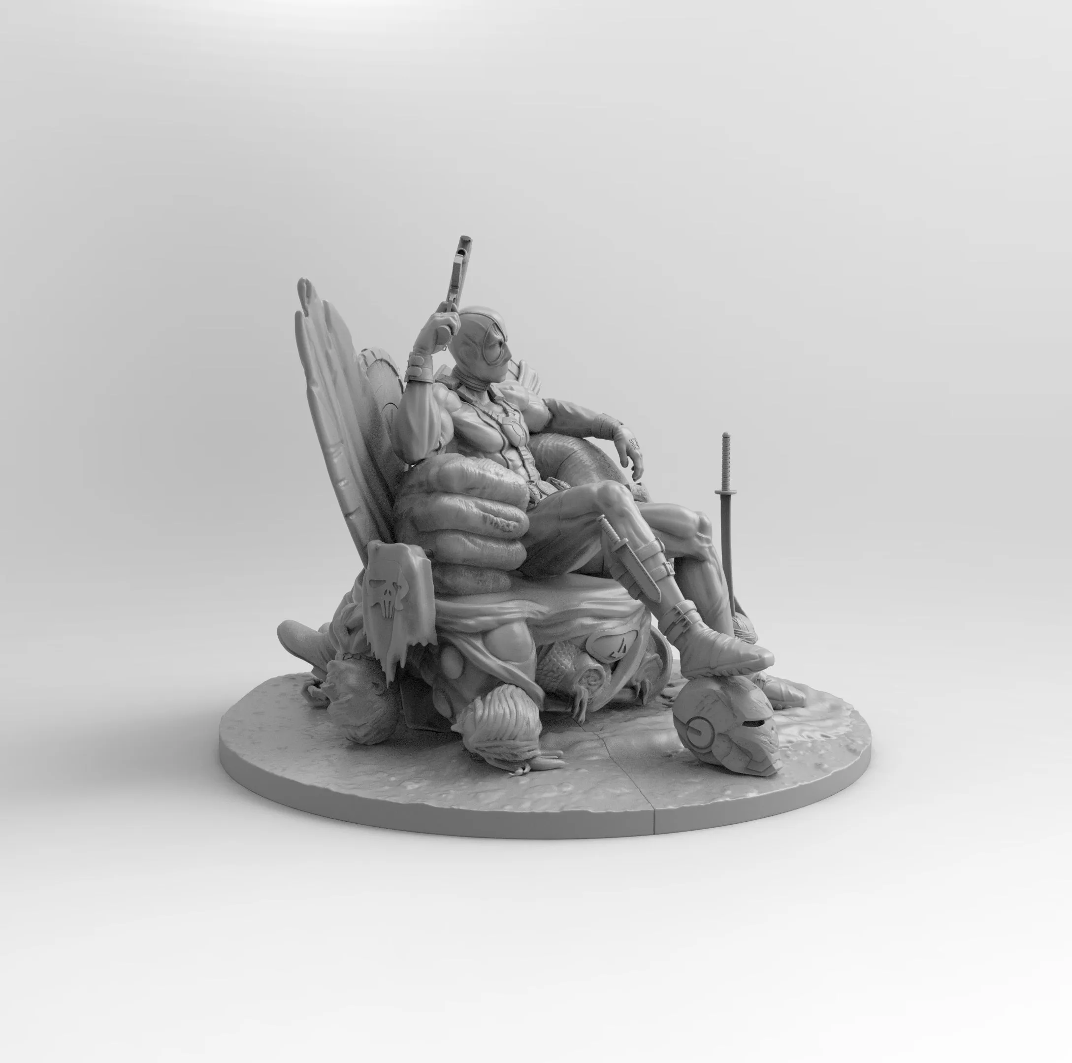 A104 - Comic character design, The Killer Deadpool , Marvel Characters STL model design download files