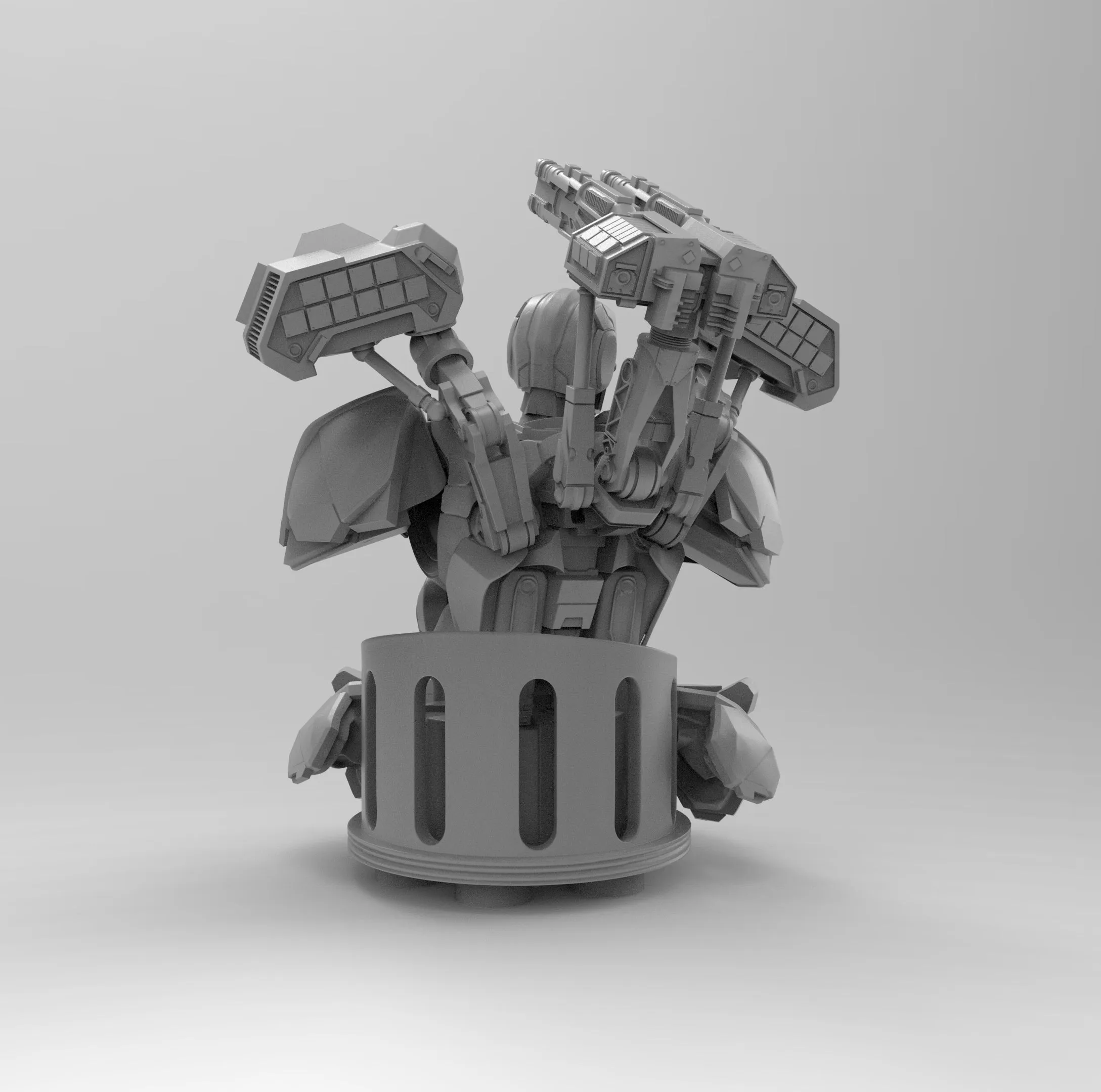 A105 - Comic character design bust, Marvel Character Ironman Patriot Version , STl 3D model design print download file