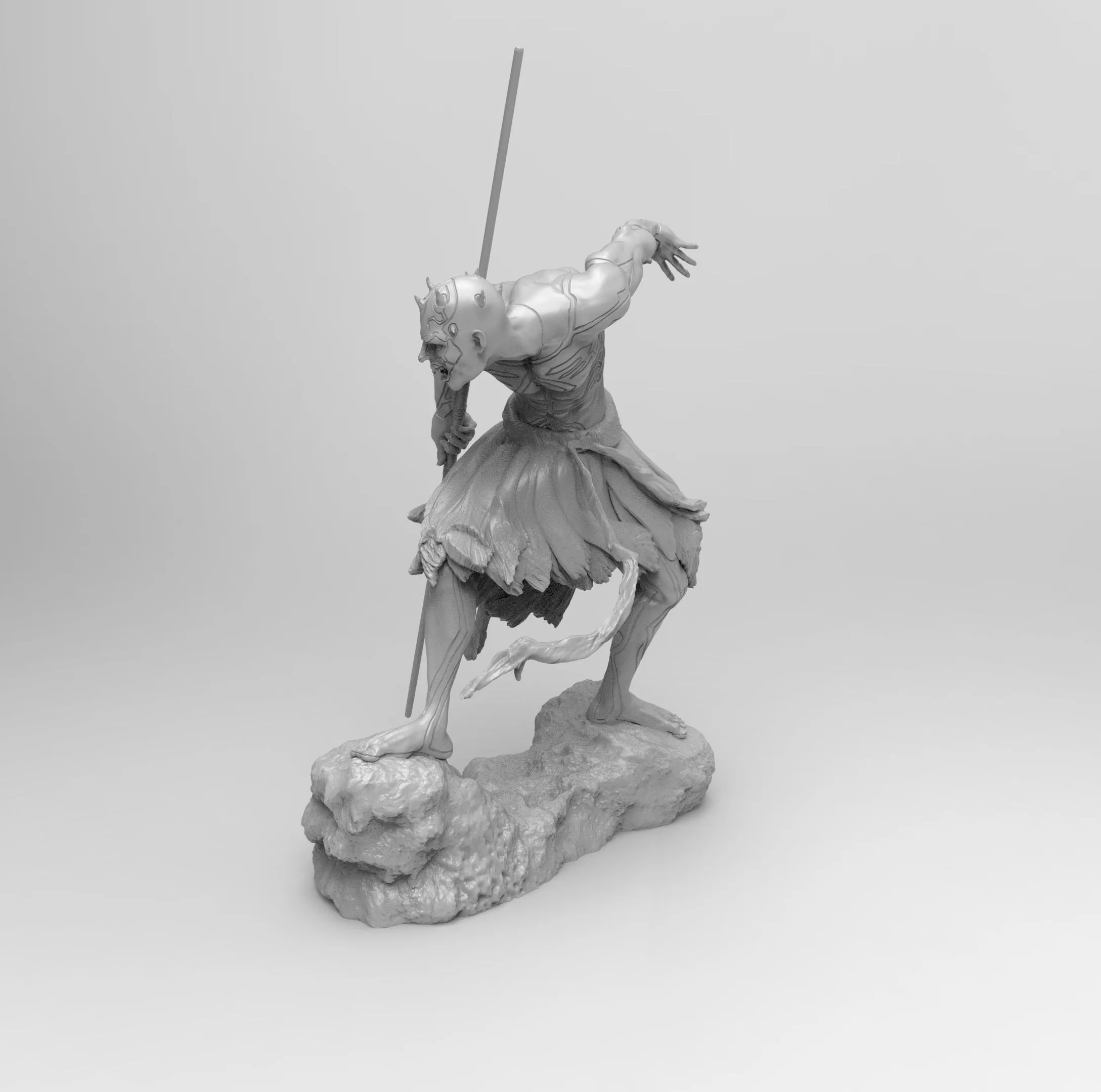 A111 - Movie character design, Starwars Darth maul , STL 3D model design print download files