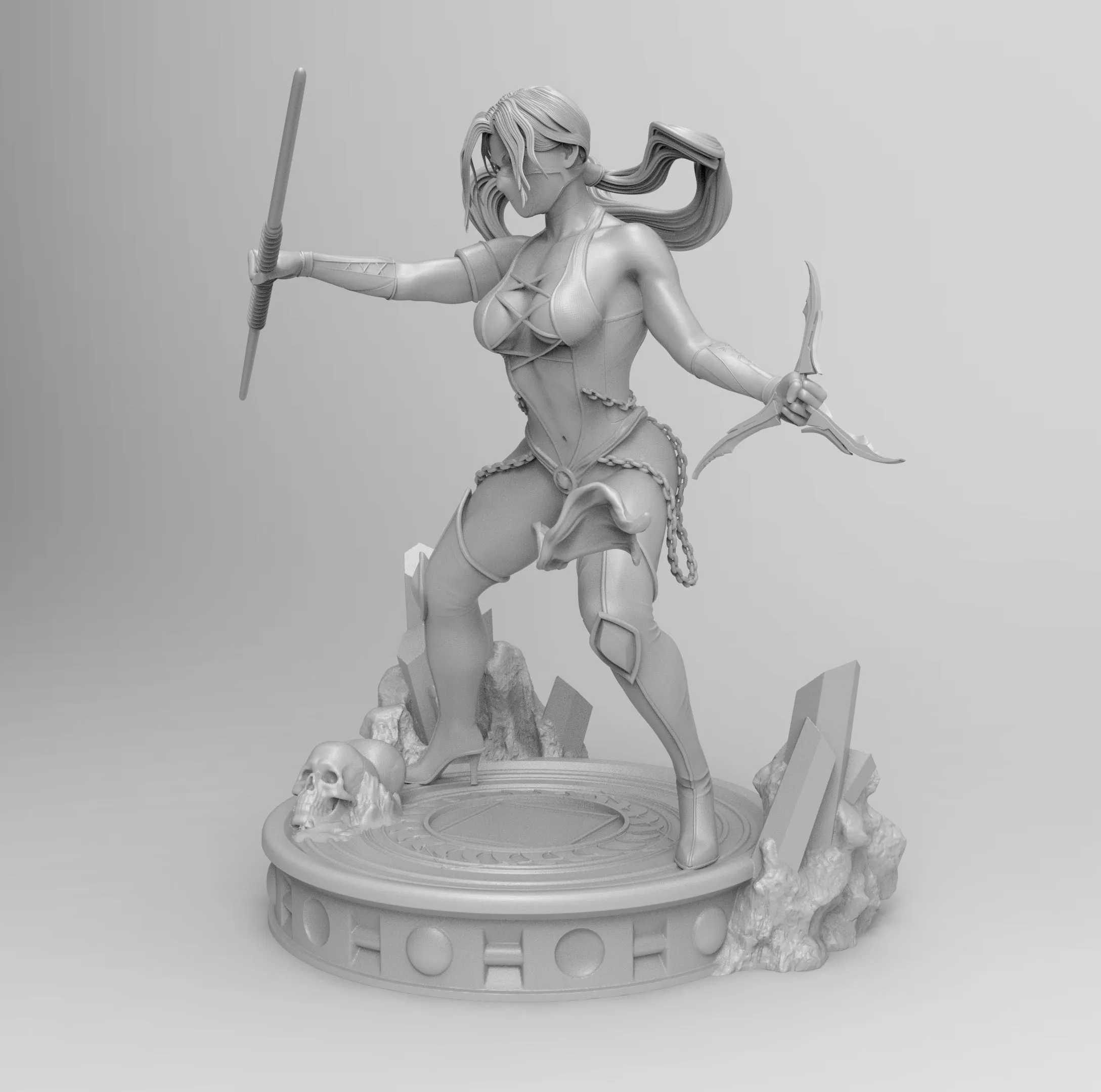 A122 - Sexy Mortal Character, The Jade STL 3D model design files