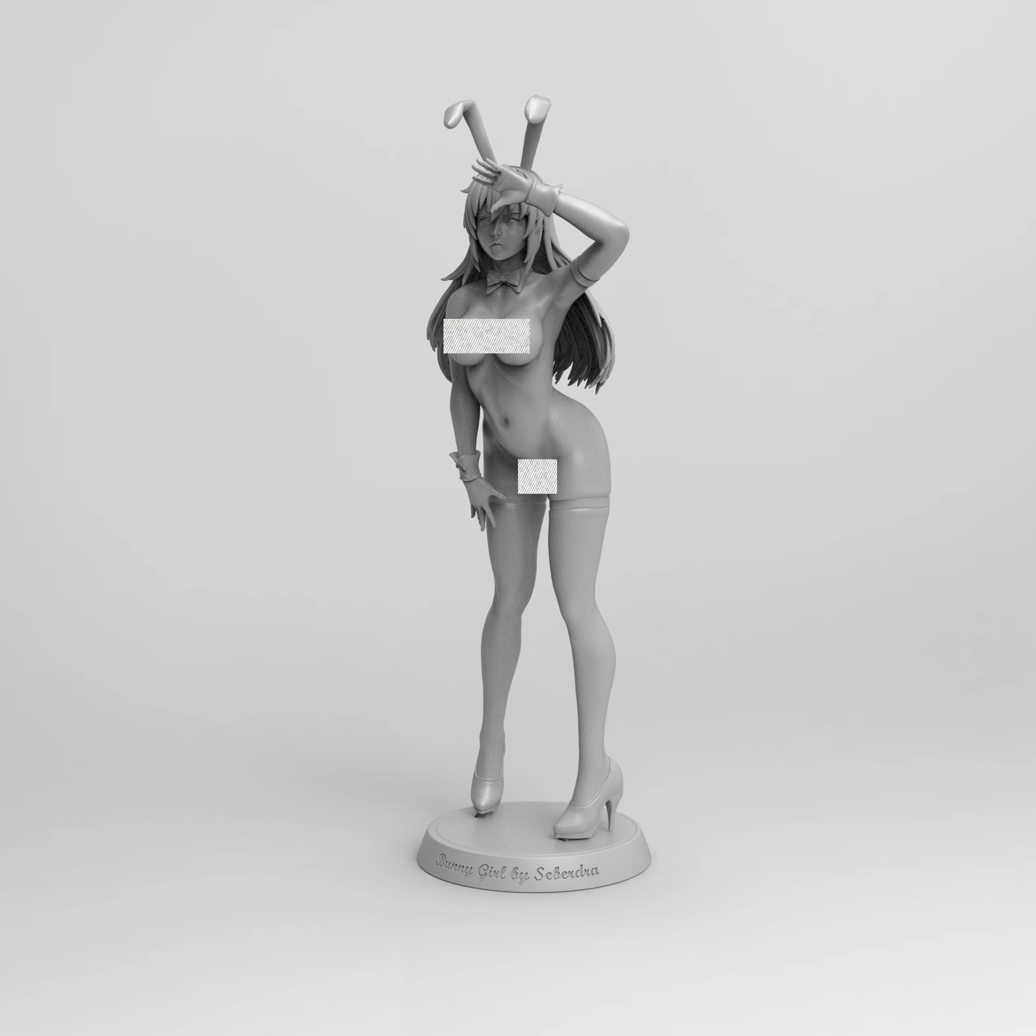 A126 - Sexy Bunny Girl 001 ( SFW / NSFW )  , STL 3D model design print files digital product