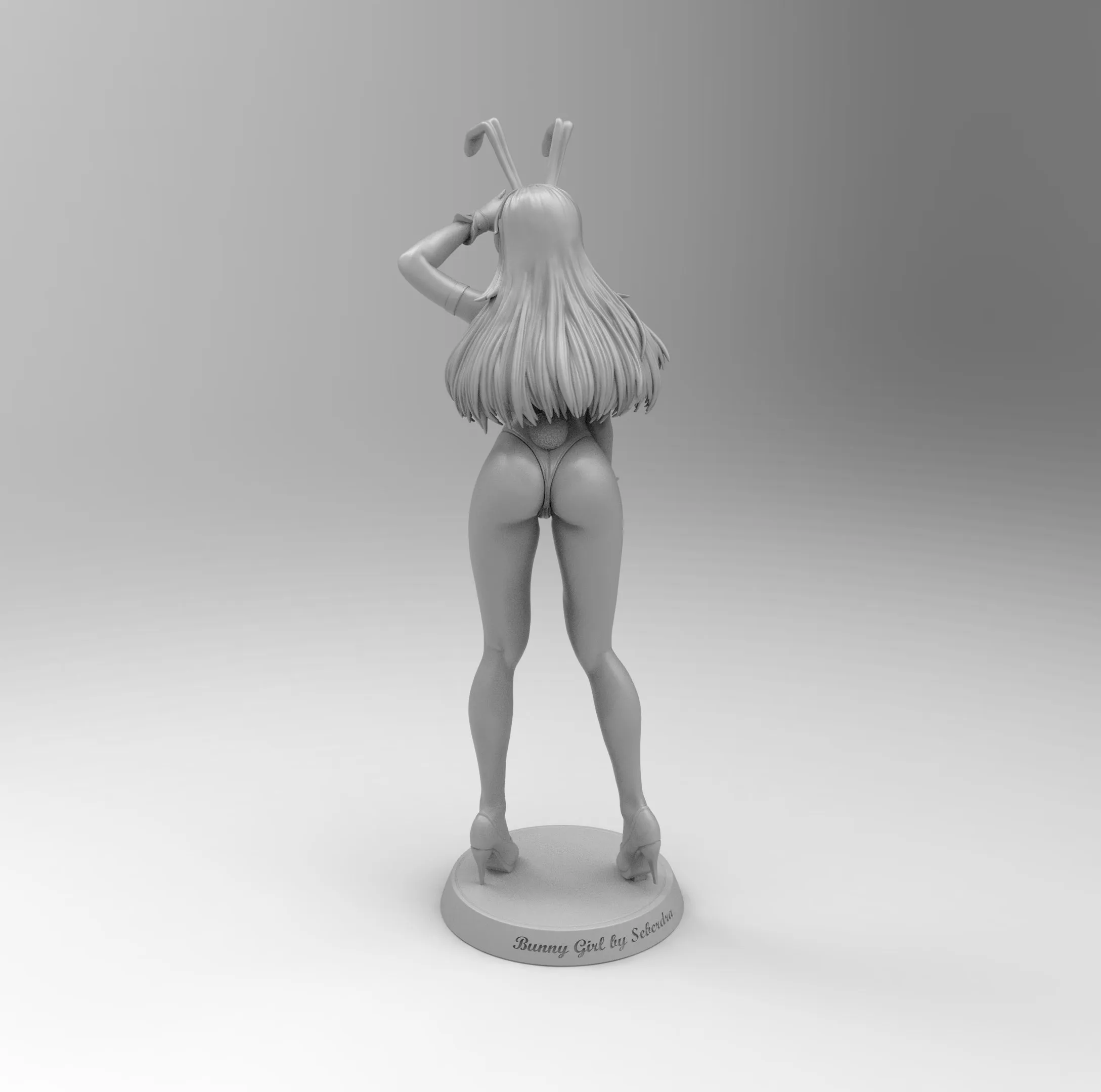 A126 - Sexy Bunny Girl 001 ( SFW / NSFW )  , STL 3D model design print files digital product