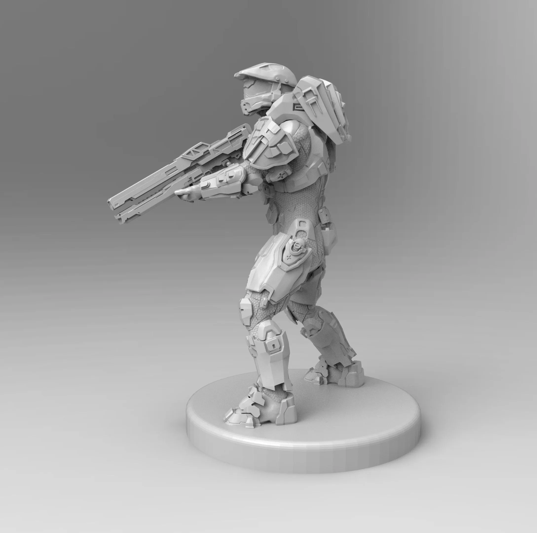 A128 - Cybertroops Gunner, Sci - Fi Warrior character design, STL 3D model design printing files