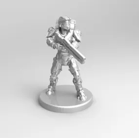 A128 - Cybertroops Gunner, Sci - Fi Warrior character design, STL 3D model design printing files