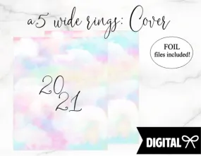 A5 Wide Rings PRINTABLE // Cloud 2021 Cover