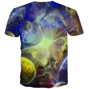 abstract shirt Print clothes personality art costume Cool fun geometric colorful art men