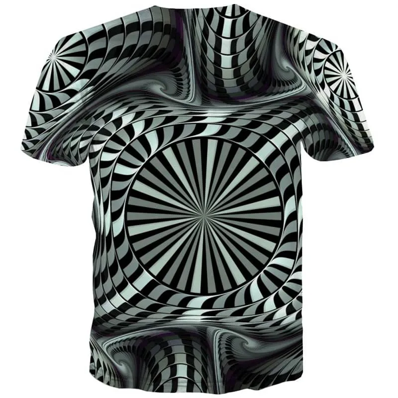 abstract t shirt  3D tshirt personality  men art costume Casual fun geometric colorful art