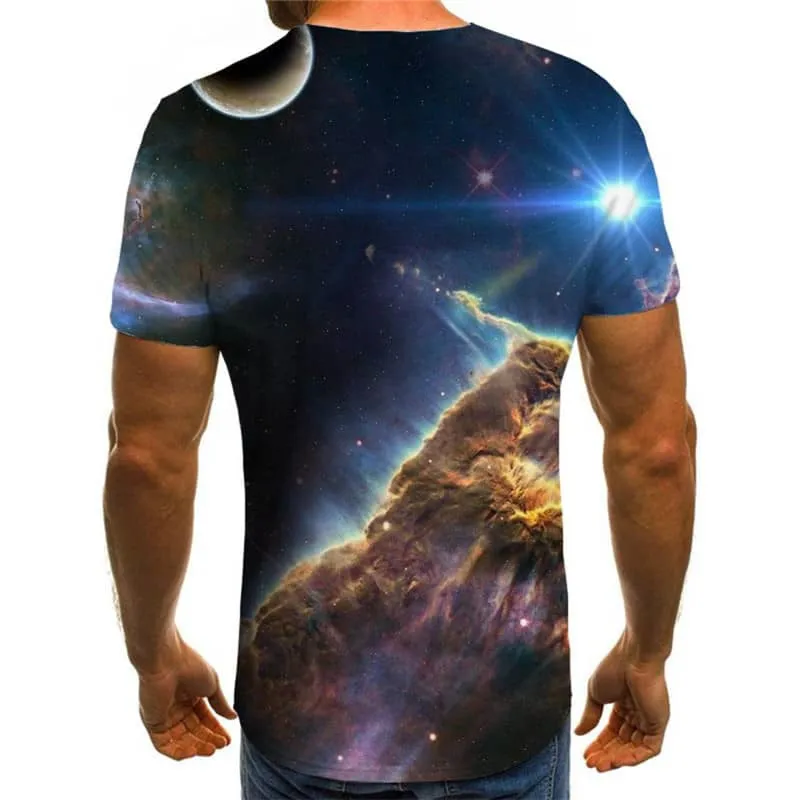 abstract t shirt  Novelty 3D shirt personality  men's art costume Cool fun geometric colorful art