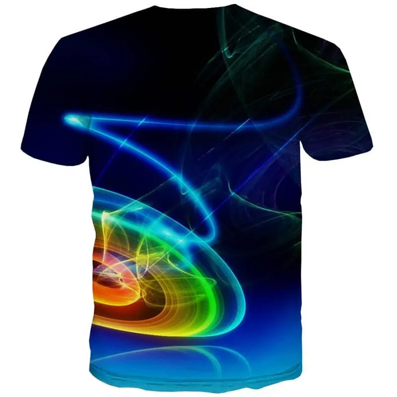 abstract t shirt  personality shirt tee  Cool fun geometric colorful art art costume man
