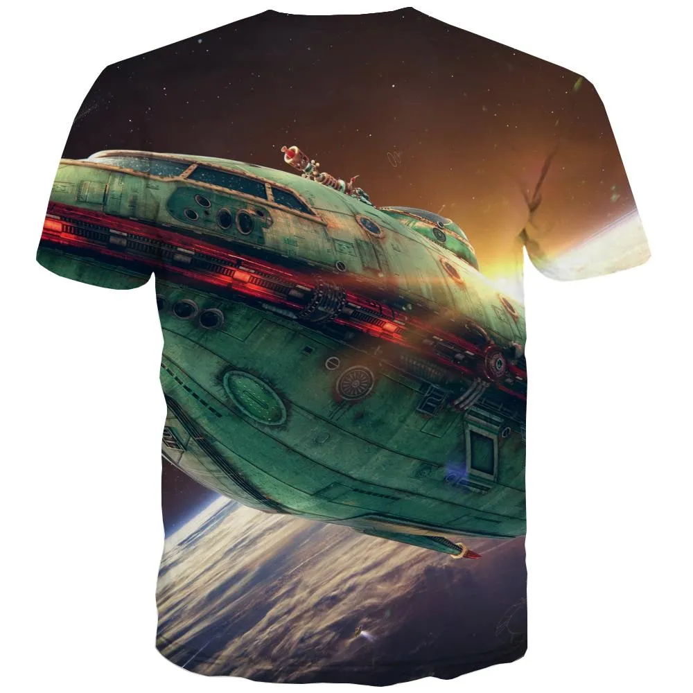 Airship shirt Funny 3D t shirt air ship Cool art costume flying ship men