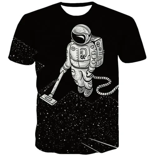 Alien T shirts Men Galaxy T-shirts 3d Black Shirt Print Harajuku T shirts Funny Gothic Tshirts Casual Short Sleeve Hip hop Mens