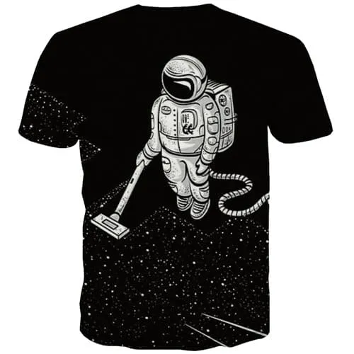 Alien T shirts Men Galaxy T-shirts 3d Black Shirt Print Harajuku T shirts Funny Gothic Tshirts Casual Short Sleeve Hip hop Mens