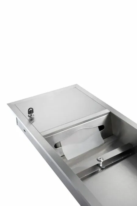 Alpine Industry ALP495 Surface Mounted Paper Towel Dispenser / Waste Receptacle