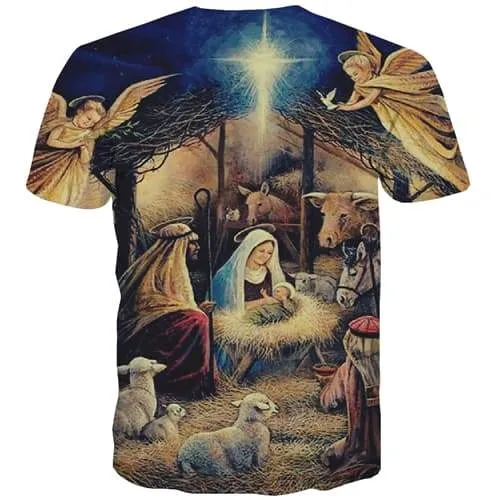 Angel T shirts Men Pharaoh Tshirts Cool Animal T shirts Funny Retro Tshirt Anime Lovely T-shirts Graphic Short Sleeve T shirts