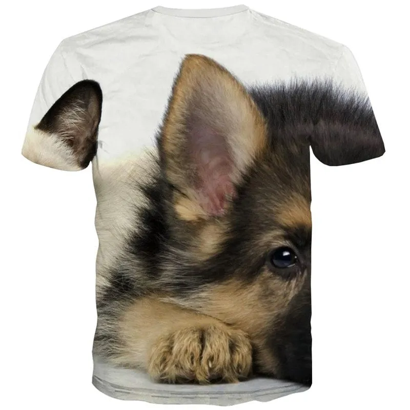 animal t shirt clothing docile pets art costume cat and dog Cool men