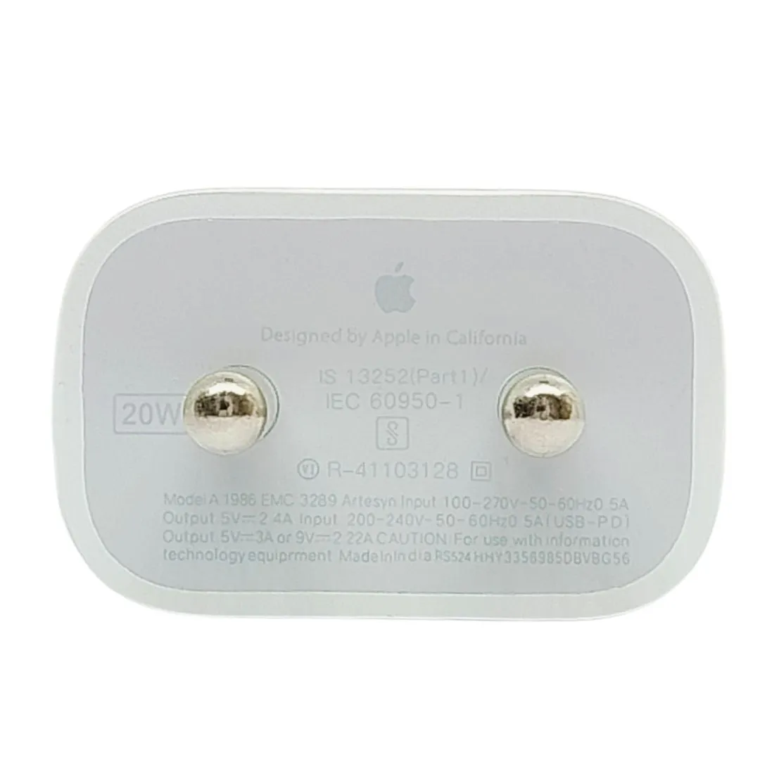 Apple iPhone 11 Pro 20W USB‑C Adapter With USB-C to Lightning Cable