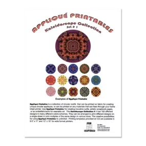 Applique Printables Kaleidoscope Collection 1 CD