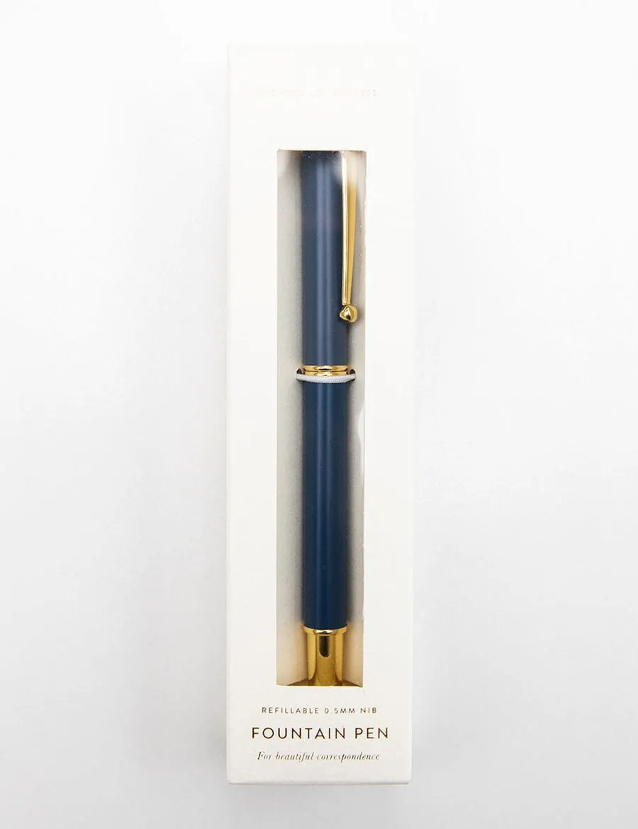 Blue Fountain Pen