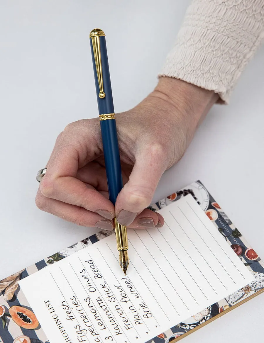 Blue Fountain Pen