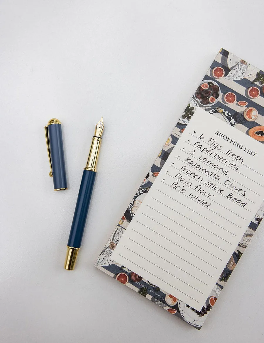 Blue Fountain Pen