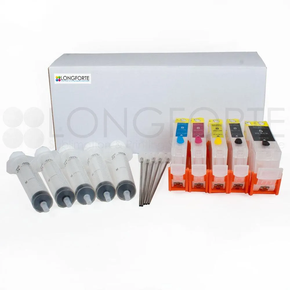 Canon Compatible Cartridge Set C2 Cartridge Number: pgi5,cli8  (5 cartridge)