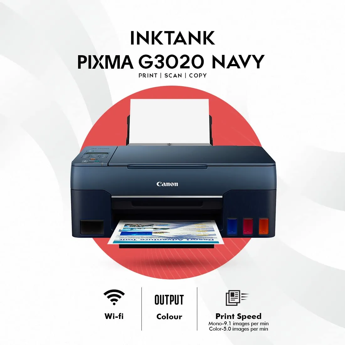 Canon G3020 Ink Tank All-In-One Printer