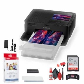 Canon SELPHY CP1500 Photo Printer (Black)   Canon KP-36IP Color Ink and Paper Set   More Bundle