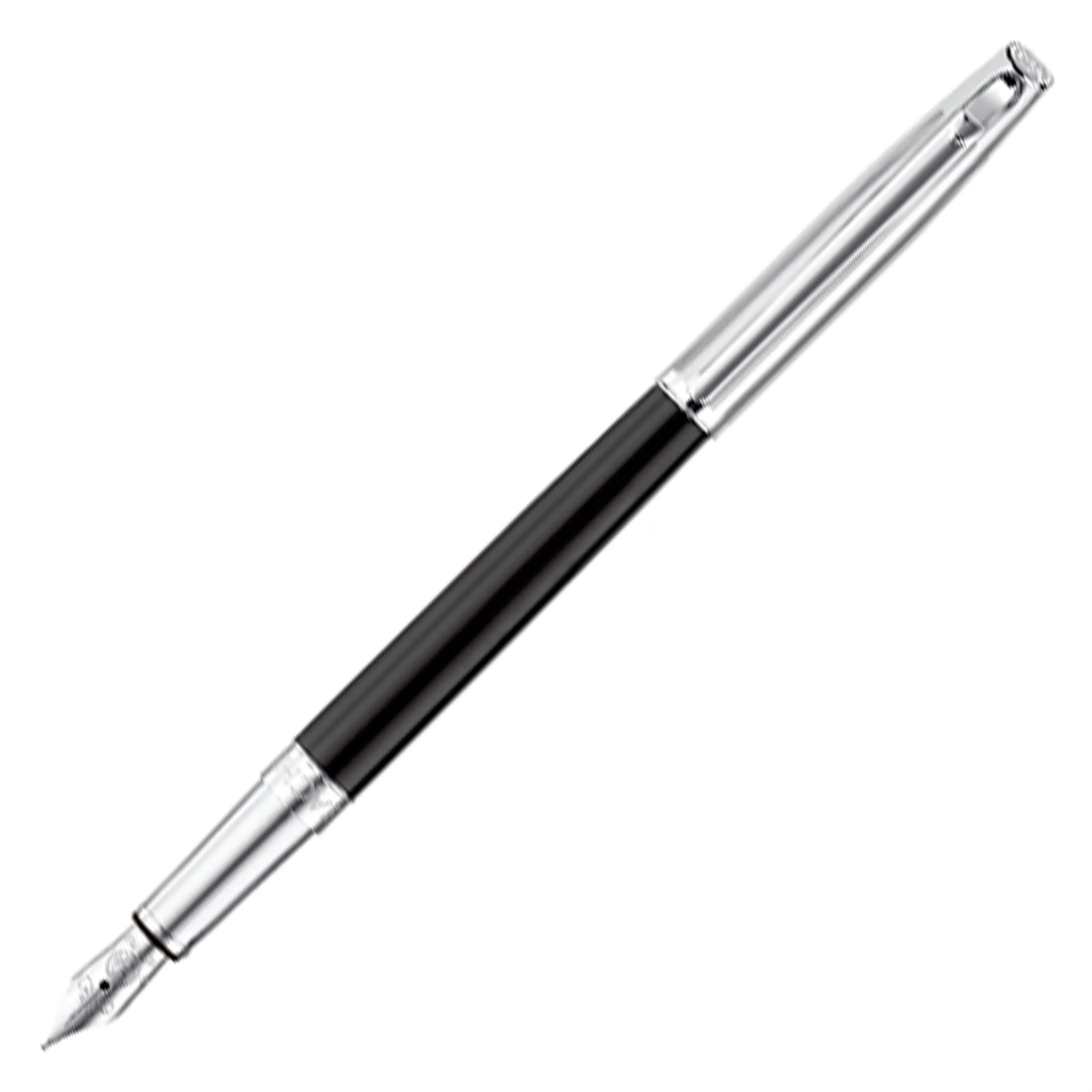 Caran d'Ache Leman Fountain Pen - Bicolour Black