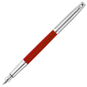 Caran d'Ache Leman Fountain Pen - Bicolour Red (SLIM)