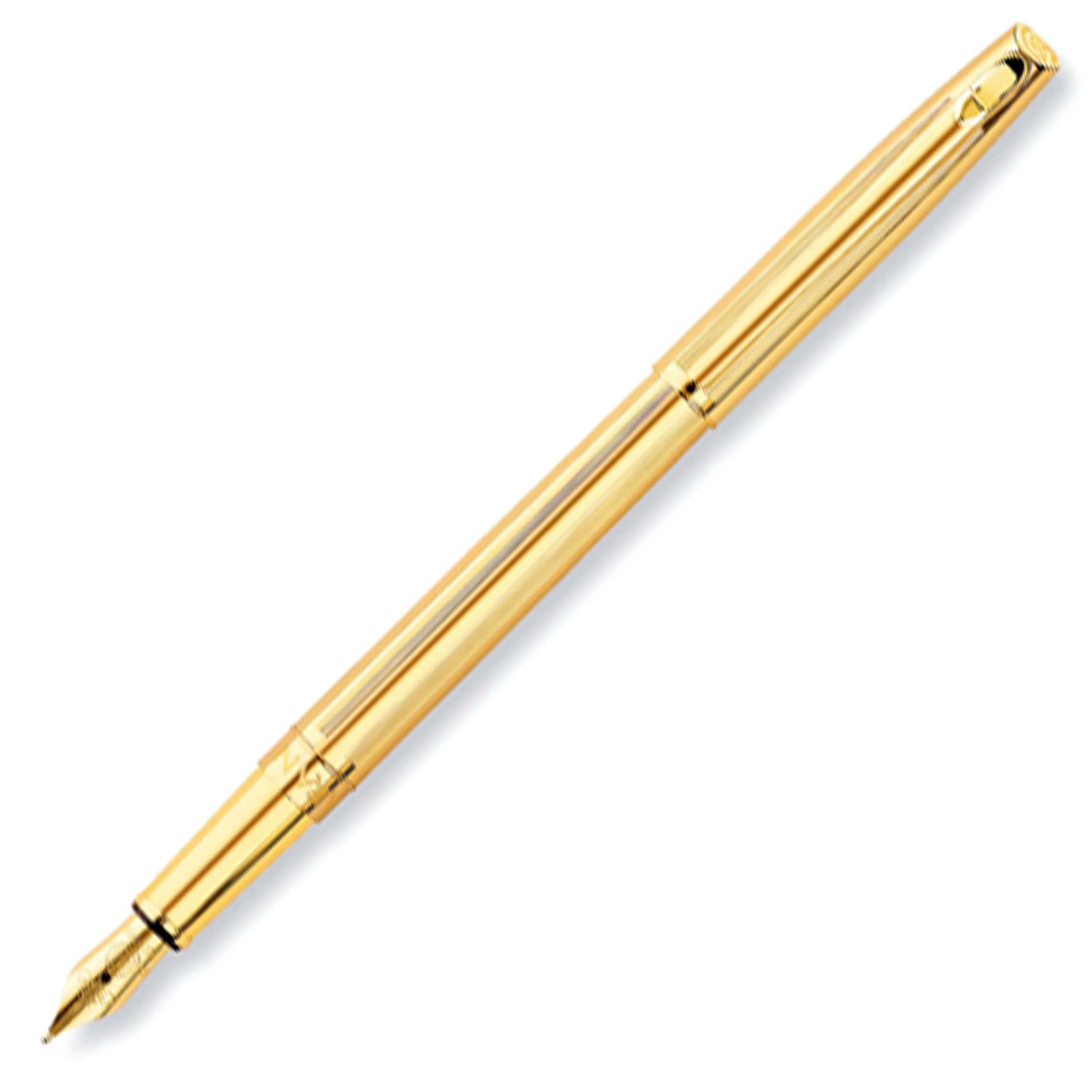 Caran d'Ache Leman Fountain Pen - Madison Cisele Rolled Gold (SLIM)